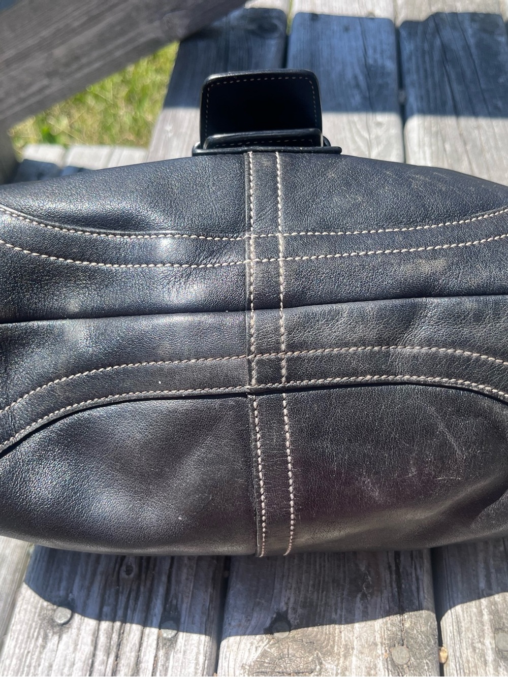 Coach A04S - 9248 Vintage Soho Y2K Black Leather Shoulder Bag - Picture 4 of 10